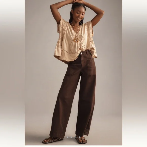 Anthropologie White Textured Blouse - Picture 3 of 4